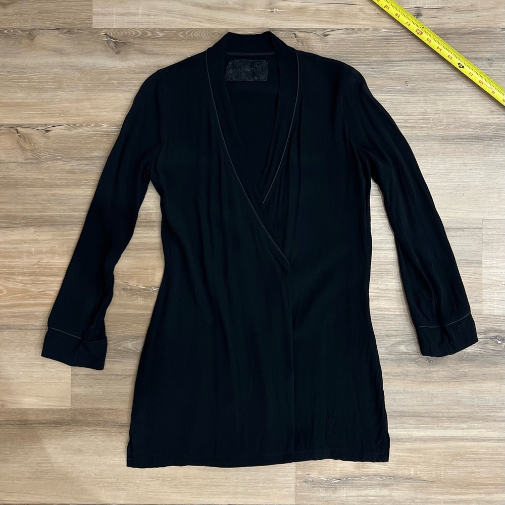 REFORMATION Wrap Dress Black